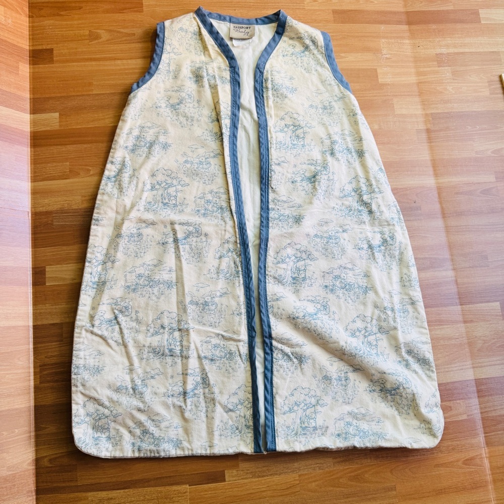 Passport baby Peter rabbit blue, cotton sleeveless sleep sack 3-9 months